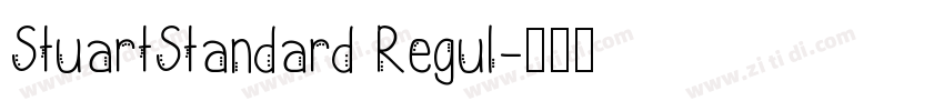StuartStandard Regul字体转换